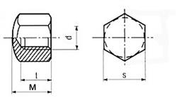  Hexagon domed cap nut D1587 Stainless steel A4
