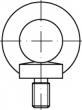  Lifting eye bolt D580 Stainless steel