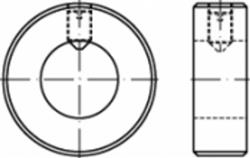 Adjusting ring (with slotted set screw with cone point D553) D705A SS A2