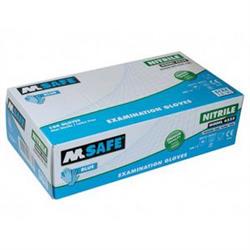 Werkhandschoenen nitril ongepoederd blauw