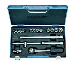Gedore dopsleutel sets 3/8" 30-D30 G