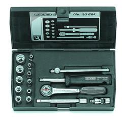 Gedore dopsleutelset 1/4" 20 EMU