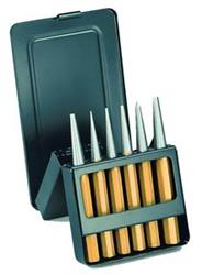 113 D- Drift punch sets 6 pcs in metal case