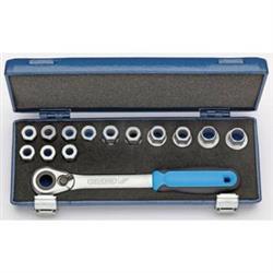 Gedore dopsleutelset 1/2" 19 SKU-20