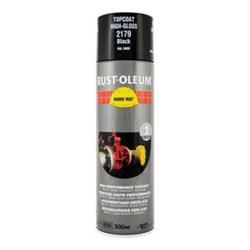 High Gloss Black RAL 9005 Hard Hat Aerosol Spray 500ml 2179