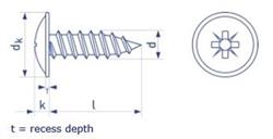 Plaatschroeven met flens BS4174