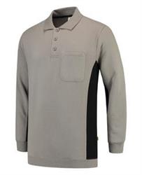 Tricorp Polosweater bicolor grey/black 302001
