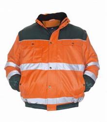 Hydrowear pilotjack Leeds bicolor oranje/donkergroen