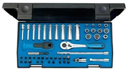 Gedore dopsleutelset 1/4" Lang 20 LMU-10