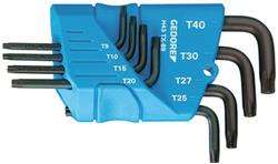 Gedore stiftsleutelset  H43 TX-08  T10-T45