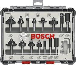 Bosch frezenset gemixt 1/4" 15 dlg