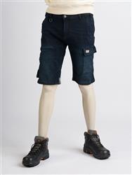 Spijkerbroek Jaguar short blue black W86