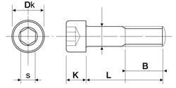  Hexagon socket head cap screw D912/I4762 Stainless steel A2