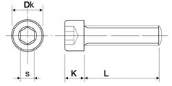  Hexagon socket head cap screw fully trheaded D912 Stainless steel A4