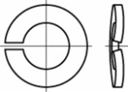 Curved spring lock washer D128A Stainless steel A4