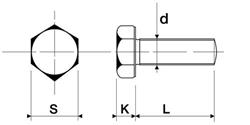 Hexagon head set screw D933 Brass