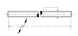 Threaded rod D976 Brass