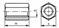  Hex connetion nuts, D 6334