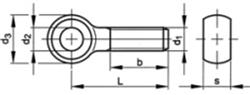  Eye bolts, D 444 4.6 B