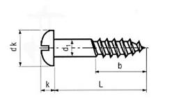 Houtschroeven BK Din 96 messing