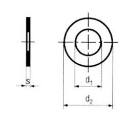 Shim ring and supporting ring D988 St