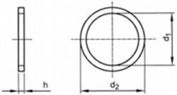 Sealing rings A = flat sealing rings, D 7603 A