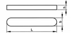  Parallel keys, deep pattern, A = round-ended without holes, D 6885 C45K