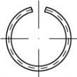Snap rings, A = for shafts, D 7993 spr. steel wire