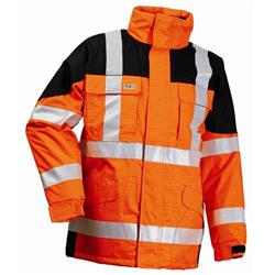 Lynsgoe Winter coat flame retardant orange/black FR/AST FR-LR11411